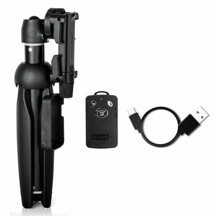 Yunteng Handheld Tripod For Daily Smartphone Photography compact folded tripod with remote control and USB cable for steady smartphone shots