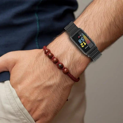 Silicone One-Piece Armor Watch Strap For Fitbit Charge 4/5