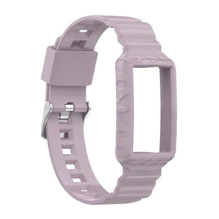 Silicone One-Piece Armor Watch Strap For Fitbit Charge 4/5