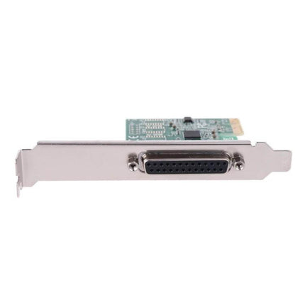 PCI-E Adapter for Parallel Port Printer and Device Connections - x1 PCIe DB25 card for legacy printers and industrial equipment