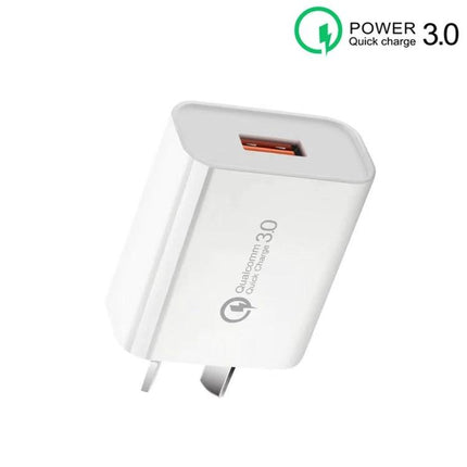 Reliable AU Plug Charger for Daily Mobile Phone Needs - white AU wall charger with USB port for overnight and quick charging