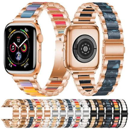 Metal Resin Apple Watch Band Quick Release 38/40/41mm | Syndmart