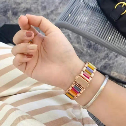 Metal Resin Apple Watch Band Quick Release 38/40/41mm | Syndmart