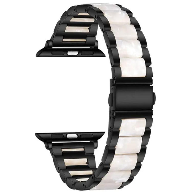 Metal Resin Watch Band For Apple Watch 45mm 44mm 42mm | Syndmart