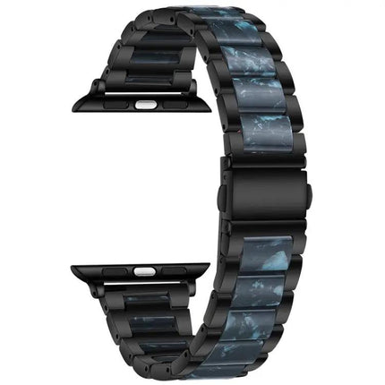 Metal Resin Watch Band For Apple Watch 45mm 44mm 42mm | Syndmart