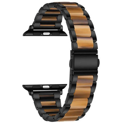 Metal Resin Watch Band For Apple Watch 45mm 44mm 42mm | Syndmart