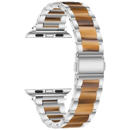 Metal Resin Watch Band For Apple Watch 45mm 44mm 42mm | Syndmart