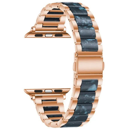 Metal Resin Watch Band For Apple Watch 45mm 44mm 42mm | Syndmart