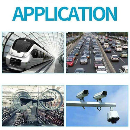 Reliable 8-Port Unmanaged Network Switch for Home Connectivity Expansion - image showing transport, traffic, factory automation and security camera applications