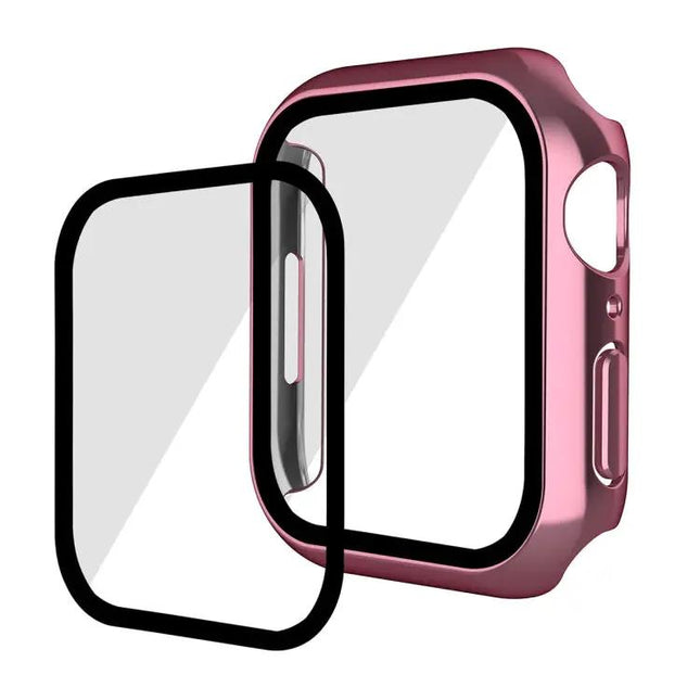 ENKAY 2-in-1 PC Frame 9H Tempered Case For Watch 41/45mm | Syndmart