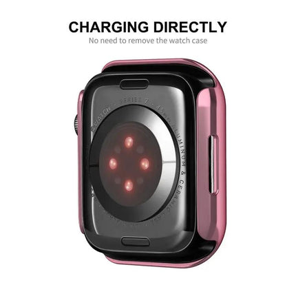 ENKAY 2-in-1 PC Frame 9H Tempered Case For Watch 41/45mm