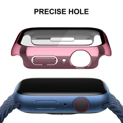 ENKAY 2-in-1 PC Frame 9H Tempered Case For Watch 41/45mm