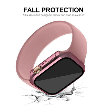 ENKAY 2-in-1 PC Frame 9H Tempered Case For Watch 41/45mm