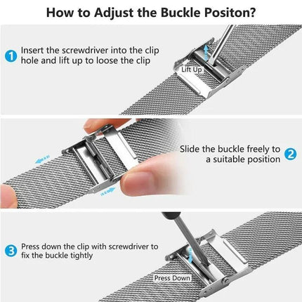 Milanese Stainless Steel Mesh Watch Strap For Galaxy
