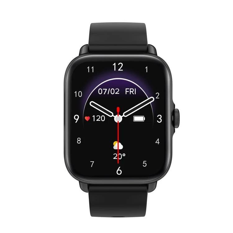 Smart Watch as a Daily Companion for Everyday Situations - black smartwatch showing heart rate, steps, notifications and weather on display
