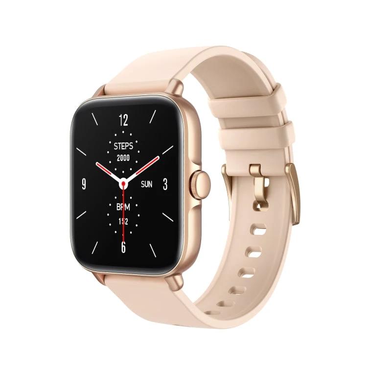 Smart Watch as a Daily Companion for Everyday Situations - rose gold smartwatch showing steps, heart rate, and Bluetooth calling for hands-free use