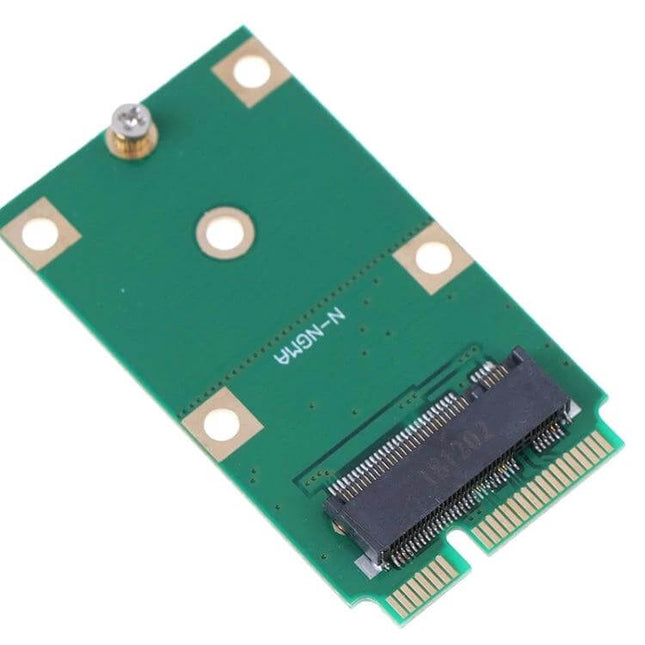 M.2 NGFF SSD to mSATA Adapter for 30mm and 42mm Drives slim green PCB adapter with NGFF connector for 30mm/42mm SSDs