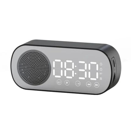Compact Mirror Alarm Clock With Bluetooth For Travel | Syndmart