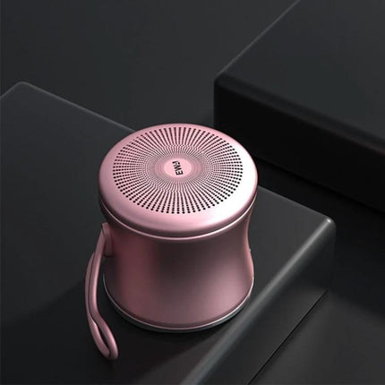 EWA Portable Speaker Pocket Sized For Travel And Jogging in rose gold compact stainless steel travel-ready Bluetooth