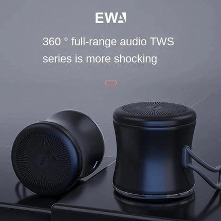 EWA Portable Speaker Pocket Sized For Travel And Jogging compact black stainless steel Bluetooth speaker for jogging