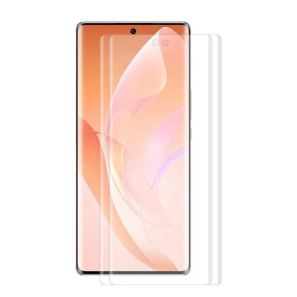 Honor 60 Screen Protector For Everyday Use With 3D Curved Edge - Clear PET 3D curved edge protector showing edge-to-edge fit