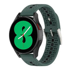 For Samsung Galaxy Watch 4 Classic 46mm / Olive Green + Black