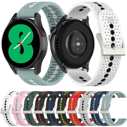 Silicone Breathable Two-Tone Strap For Samsung Galaxy Watch