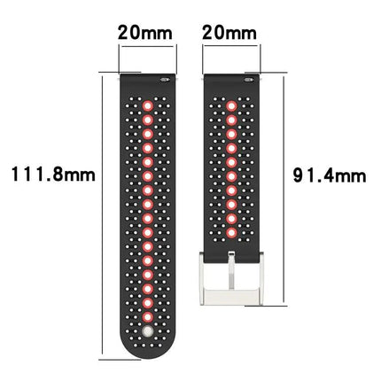 Silicone Breathable Two-Tone Strap For Samsung Galaxy Watch