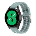 For Samsung Galaxy Watch Active 2 40mm / Rock Cyan + White