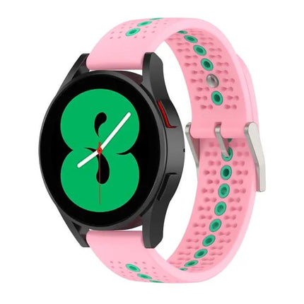Two Color Silicone Breathable Strap For Samsung Galaxy Watch