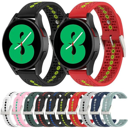 Two-Tone Silicone Breathable Band For Samsung Watch 41mm