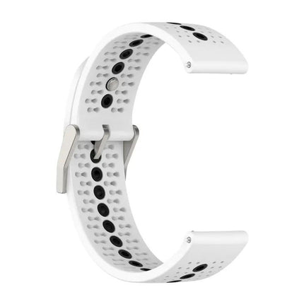 Two-Tone Silicone Breathable Watch Strap For Samsung Galaxy