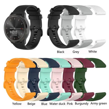 22mm Checkered Silicone Band For Samsung Gear S3 Classic