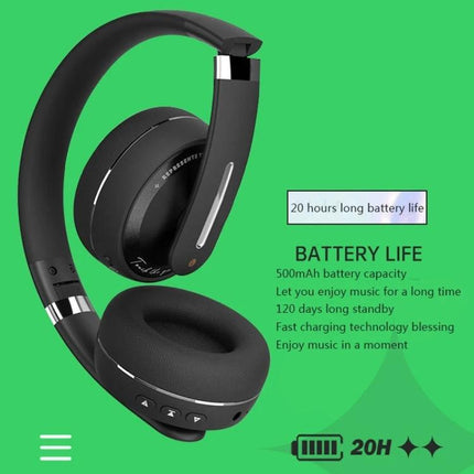 Fingertime Wireless Headset For Daily Music And Calls foldable Bluetooth headset with ANC microphone 20h battery life