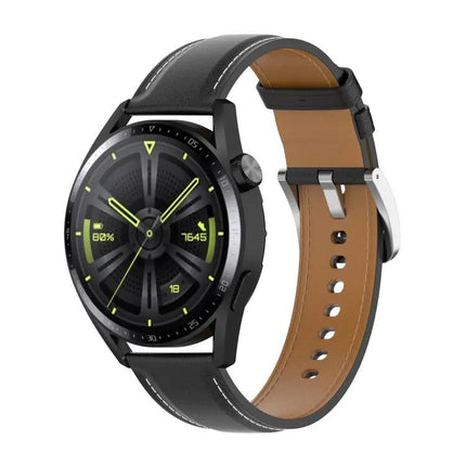 Calf Leather Watch Band For Samsung Galaxy Watch 45/46mm