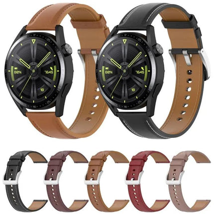 Calf Leather Watch Band For Samsung Galaxy Watch 45/46mm