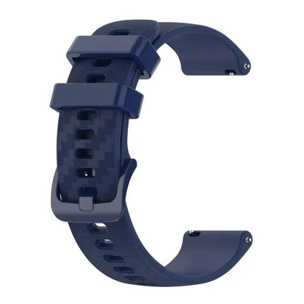 20mm Carbon Fiber Silicone Watch Band for Samsung Galaxy