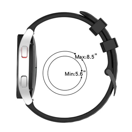 20mm Carbon Fiber Silicone Watch Band for Samsung Galaxy