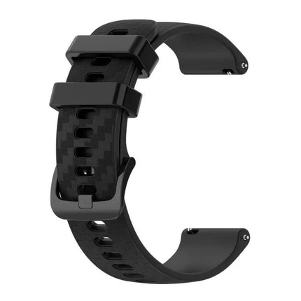 20mm Carbon Fiber Silicone Strap For Galaxy Watch 41/44mm