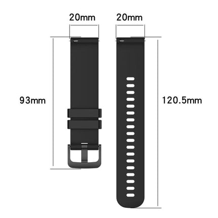 20mm Carbon Fiber Silicone Strap For Galaxy Watch 41/44mm