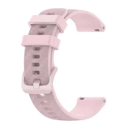 20mm Silicone Watch Strap Carbon Fiber Stripe For Samsung