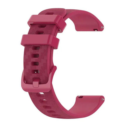 20mm Silicone Watch Strap Carbon Fiber Stripe For Samsung
