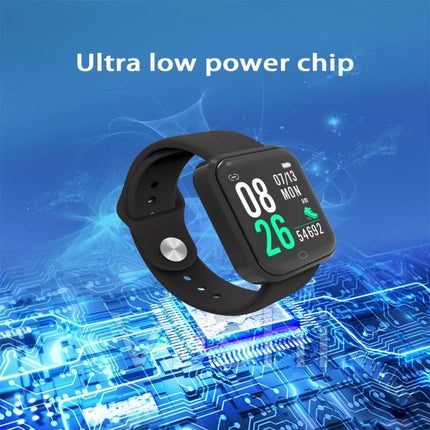 Daily Smart Watch for Everyday Activities and Timekeeping black smartwatch showing time, steps, heart rate and notifications
