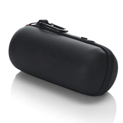 JBL Portable Speaker Carry Case For Travel And Daily Commute compact black EVA carbon fiber shell with handle, microsuede interior