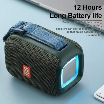 TG Portable Waterproof Bluetooth Speaker For Home And Picnic compact waterproof cylindrical speaker with 12 hours battery life