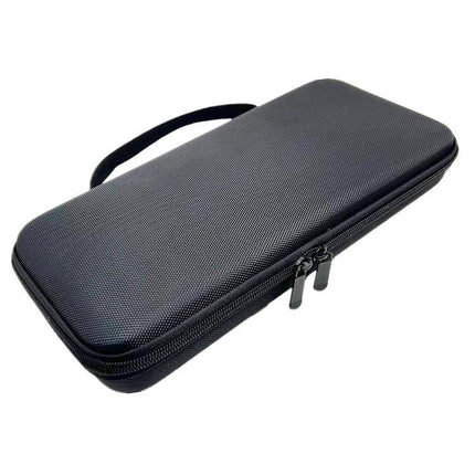 Protective Portable Case for Logitech MX Keys Mini Keyboard - black zippered travel case with handle for safe storage and transport
