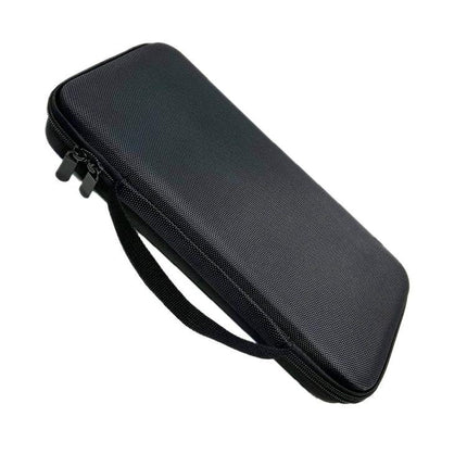 Protective Portable Case for Logitech MX Keys Mini Keyboard - black hard-shell travel case with zipper and handle