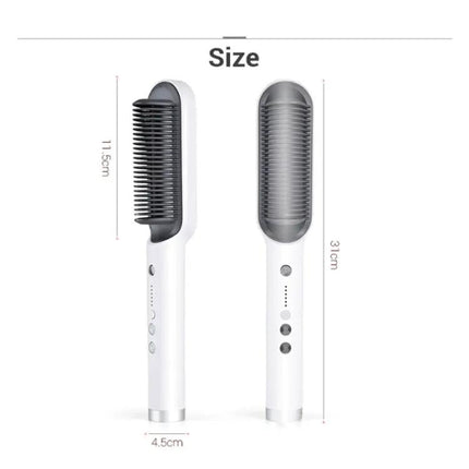 K-SKIN Hair Straightening Brush for Smooth, Frizz-Free Hair