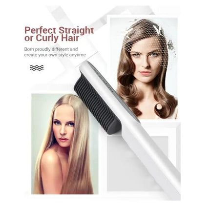 K-SKIN Hair Straightening Brush for Smooth, Frizz-Free Hair