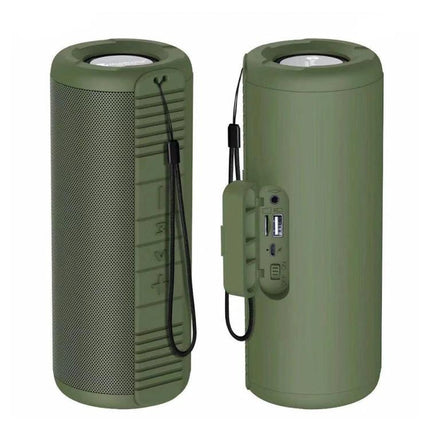 NewRixing Compact Bluetooth Speaker For Calls And Music portable green speaker for calls music with AUX USB ports